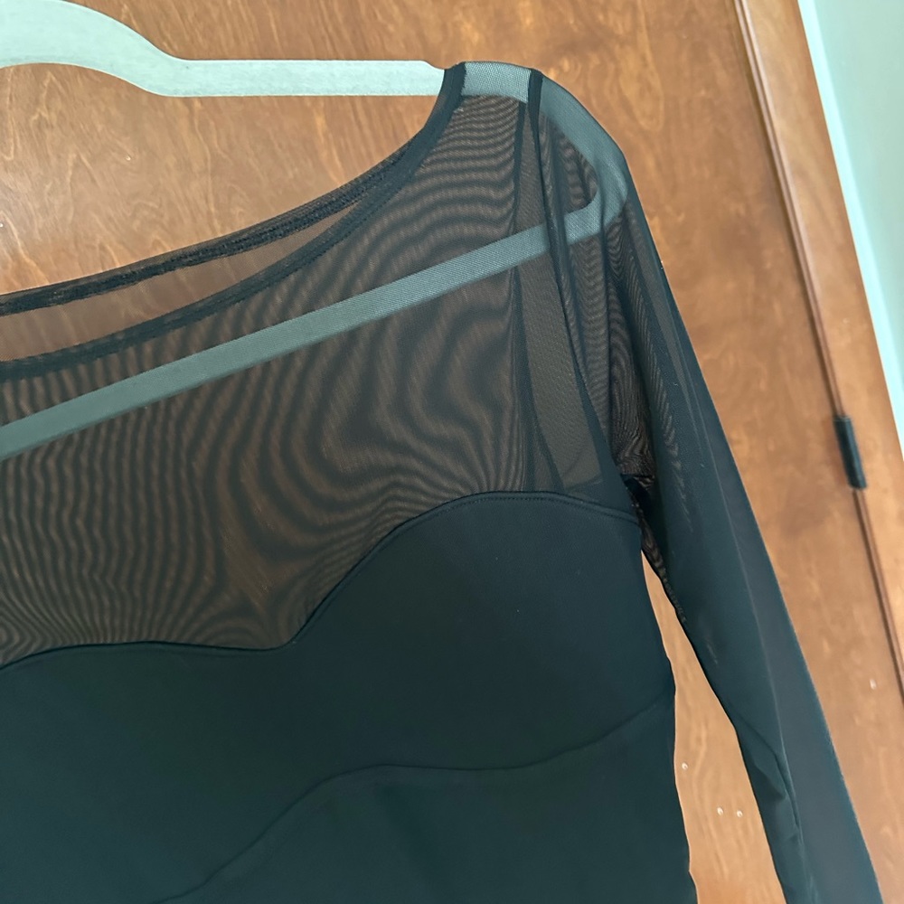 Abercrombie Black Mesh Bodysuit